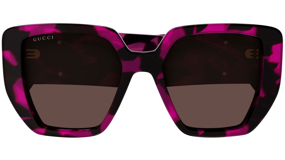 Gafas de sol extragrandes Gucci GG0956S en Negro Rosa Habana