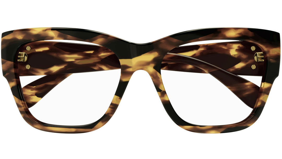 Gucci GG1410O Thick Rim Cat Eye Frames in Havana