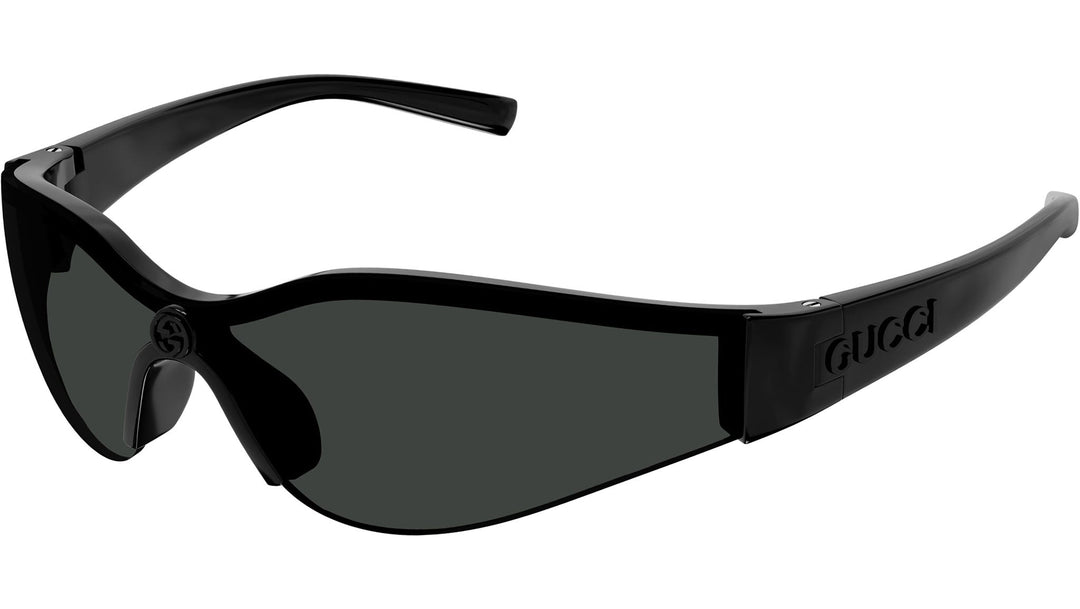 Gucci GG1651S Rimless Shield Sunglasses in Black