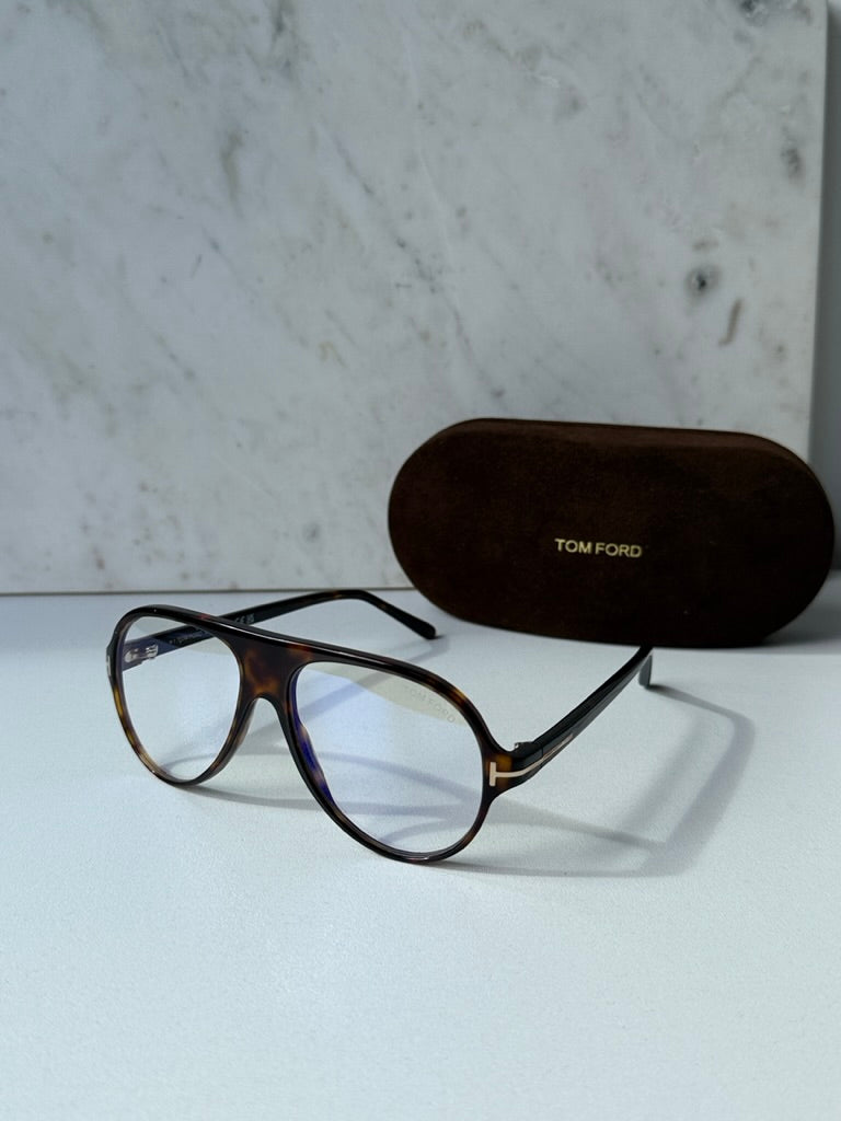 Tom Ford FT5012-B Brown Oversized Bluelight Frames