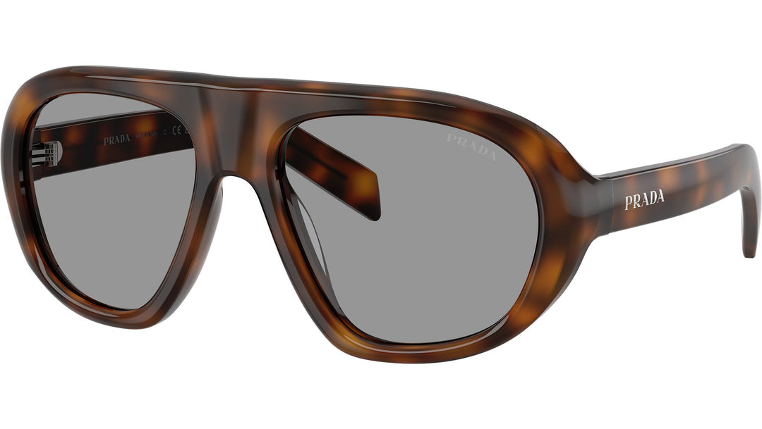 Prada PR C05S Aviator Sunglasses in Havana Grey