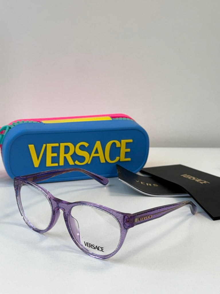 Versace Kids VK3321U Eyeglasses Frames in Purple Glitter