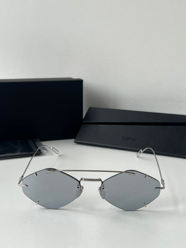 Dior Inclusion Sunglasses in Palladium Silver