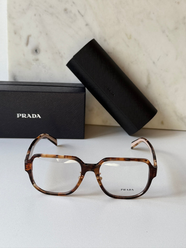 Prada PR B07VD Eyeglasses Frames in Havana Powder