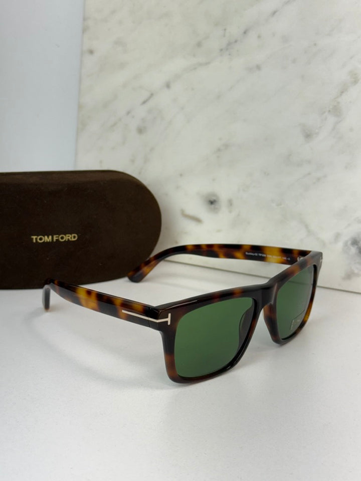 Tom Ford Buckley TF0906 Sunglasses in Havana Brown Green