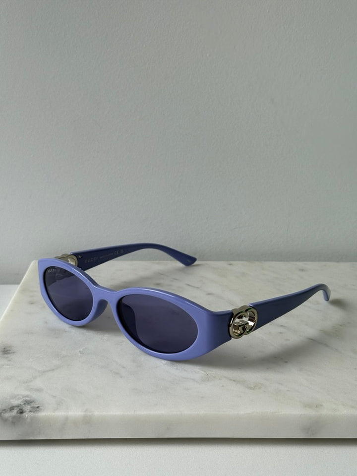 Gucci GG1662SA Oval Sunglasses in Lilac Purple