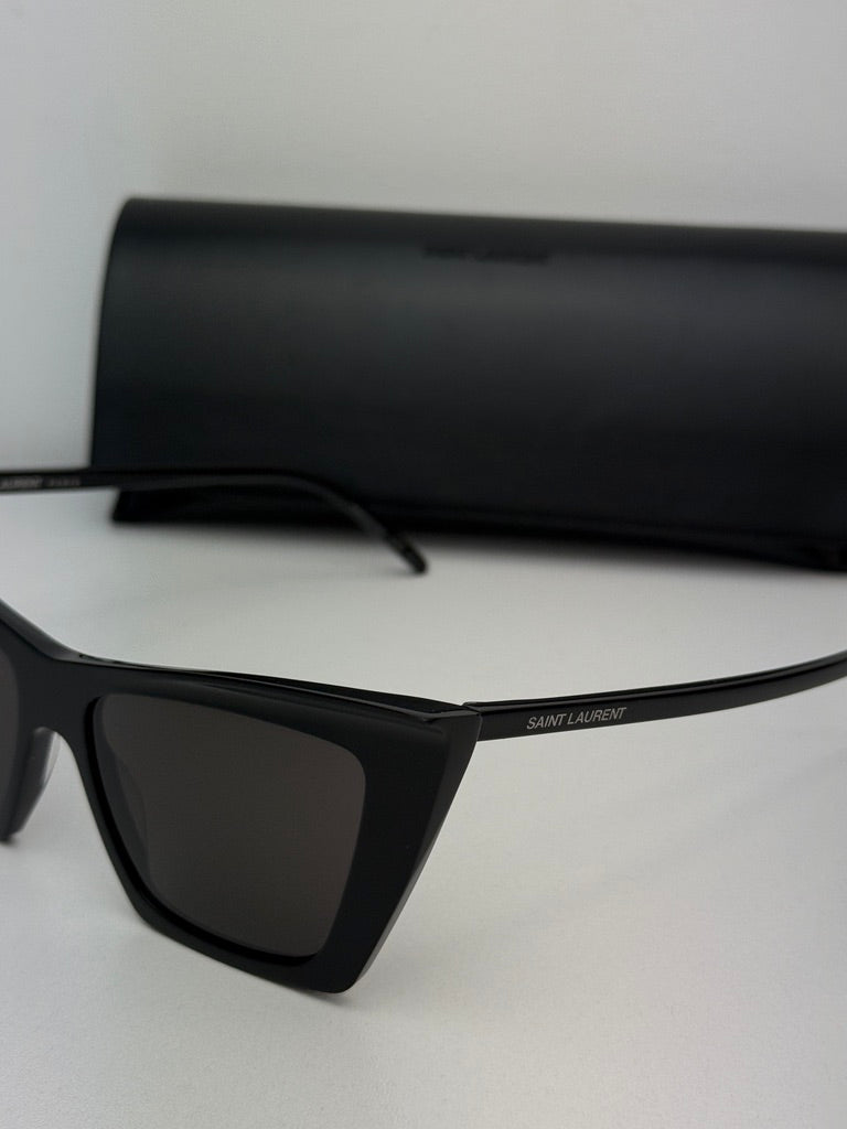 Saint Laurent SL372 Ultra Cat Eye Sunglasses in Black