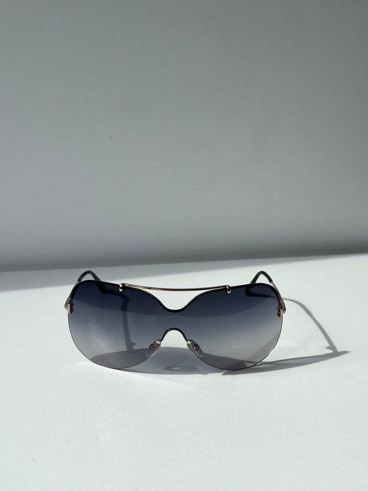 Tom Ford Ondria FT0519 Wrap Sunglasses in Smoke