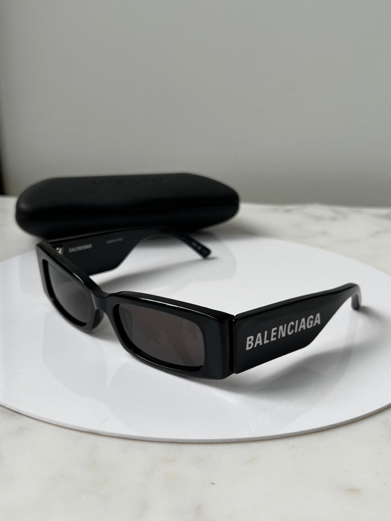Balenciaga Silver LED Frame Sunglasses