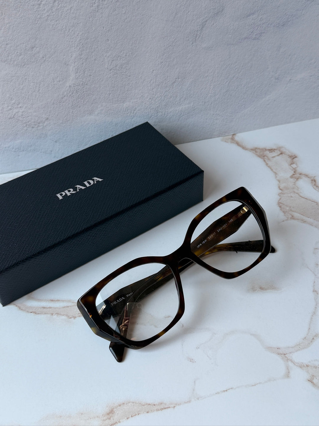 Prada PR18WV Cat Eye Oversized Frames in Brown