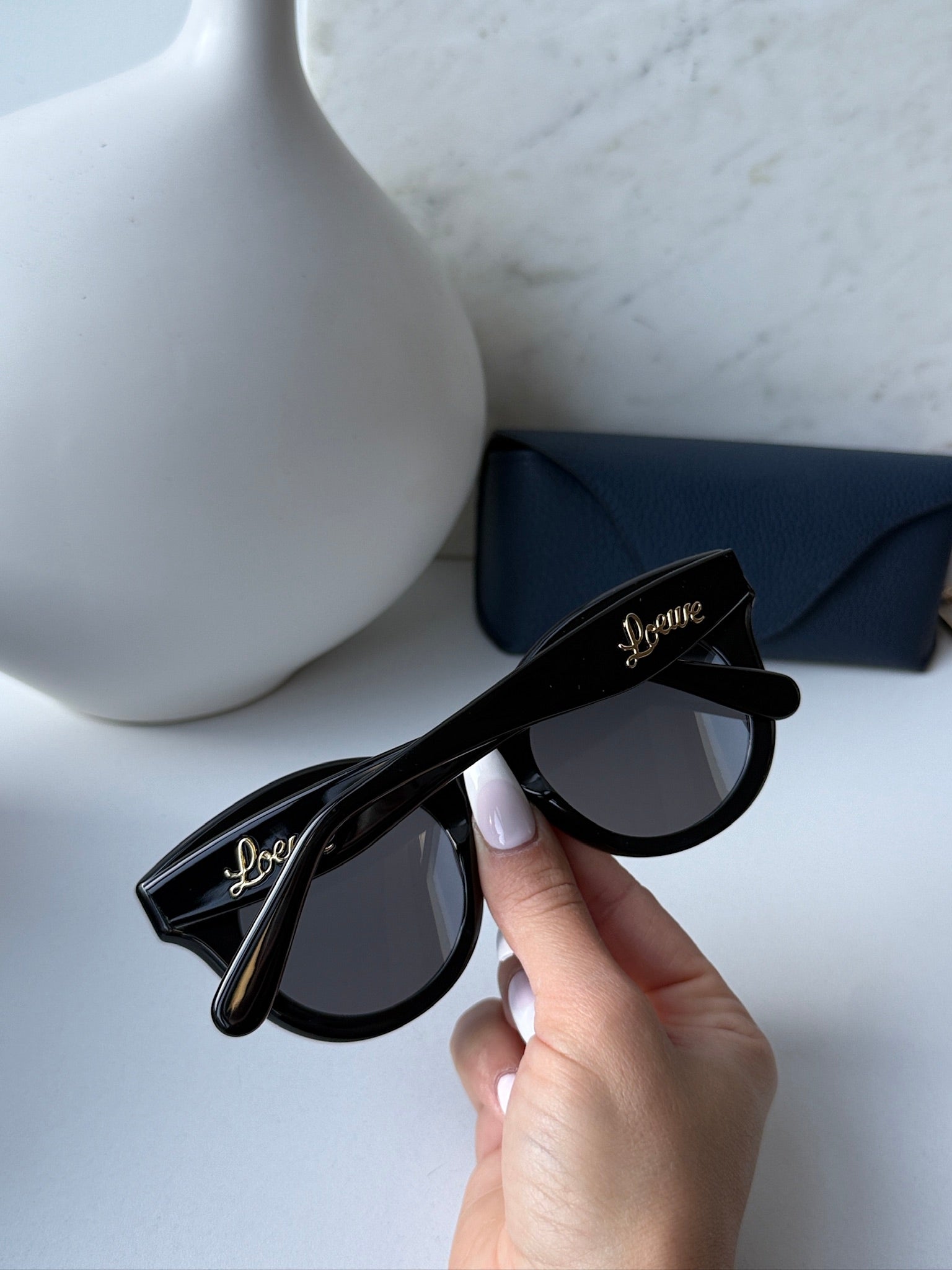 Loewe LW40126I Cat Eye Sunglasses in Black – Designer Daydream