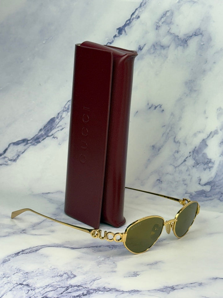 Gucci GG1935S Geometric Sunglasses in Gold