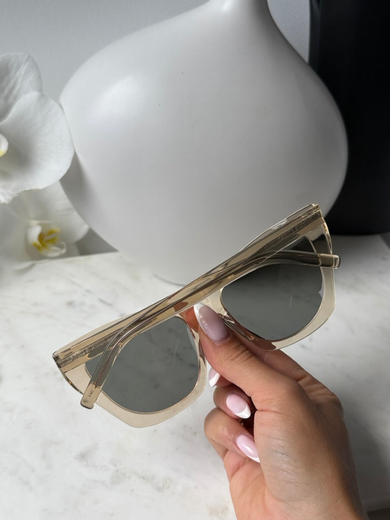 Gafas de sol Saint Laurent Kate SL214 Cat Eye en Habana negra