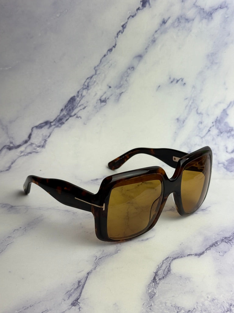Tom Ford Aurora FT1194 Oversized Square Sunglasses in Brown