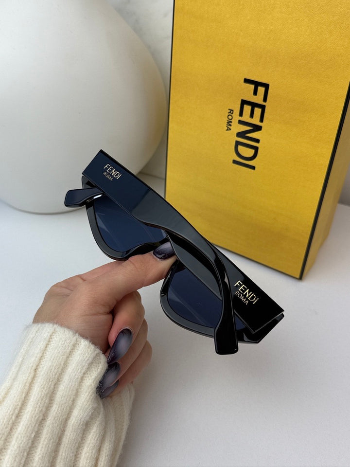 Fendi FE40163U Black Cat Eye Sunglasses