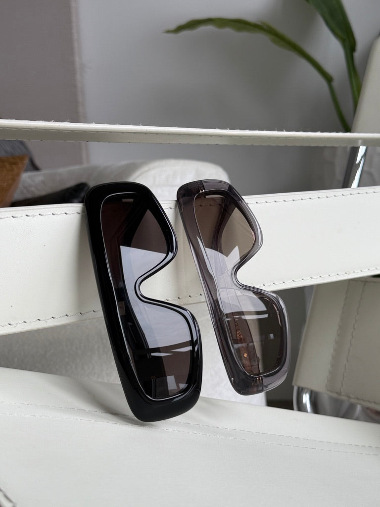 Bottega Veneta BV1281S Black Mask Sunglasses