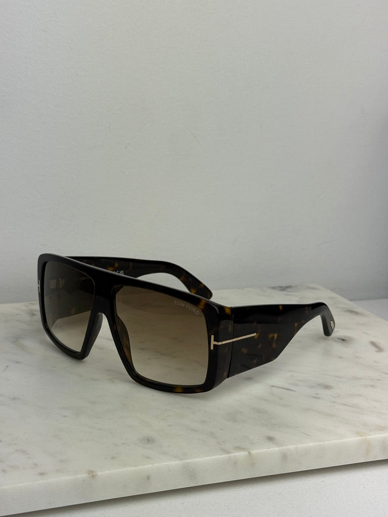 Tom Ford Raven FT1036 Sunglasses in Havana Brown Mirror
