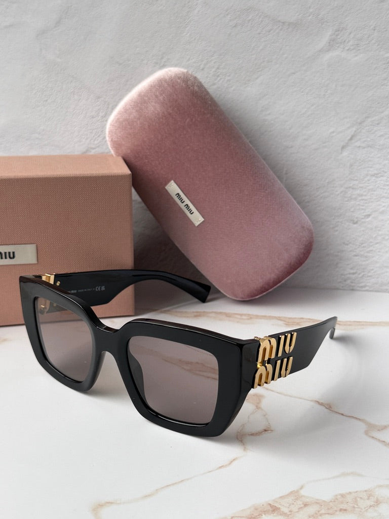 Miu Miu MU B05S Black Pink Square Sunglasses