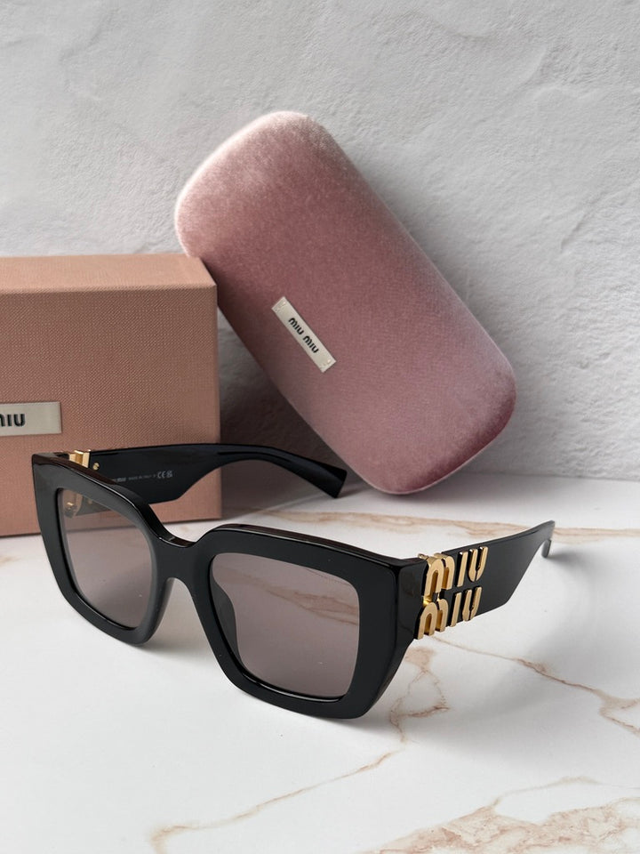Miu Miu MU B05S Black Pink Square Sunglasses