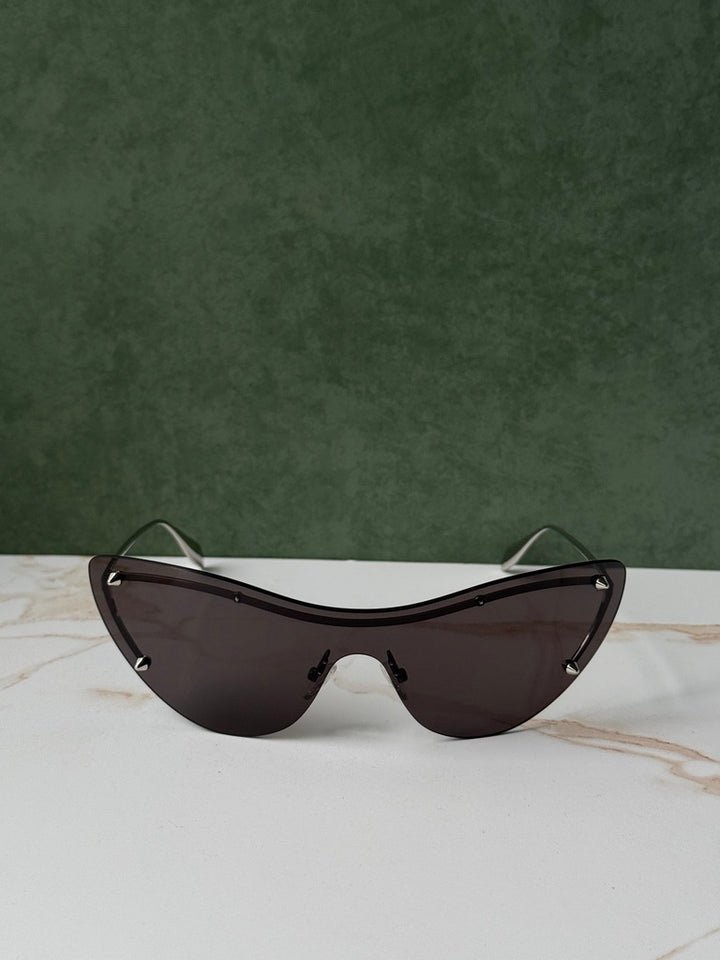 Alexander McQueen AM0413S Cat Eye Shield Sunglasses