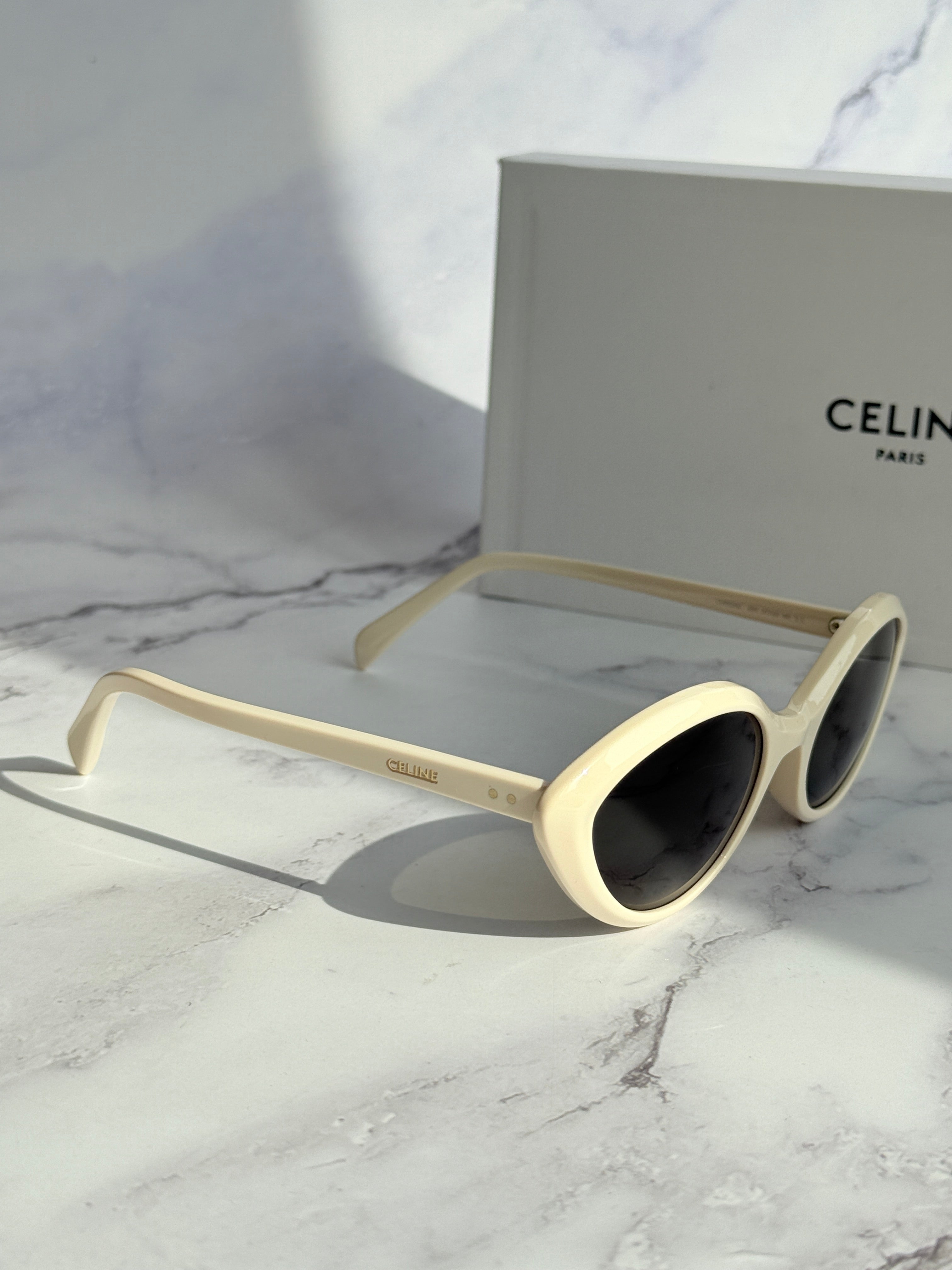 Celine CL40264U Ivory Cat Eye Sunglasses – Designer Daydream
