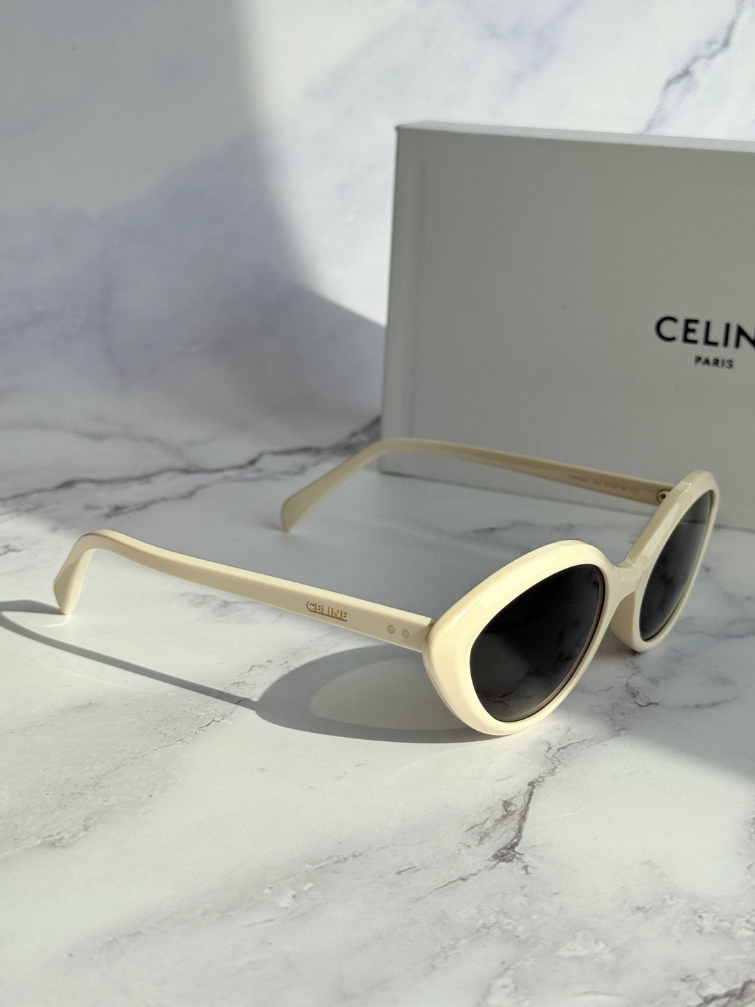 Celine CL40264U Ivory Cat Eye Sunglasses