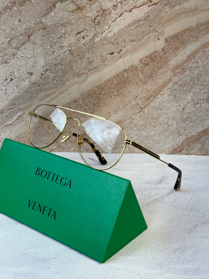 Bottega Veneta BV1340OK Gold Aviator Frames