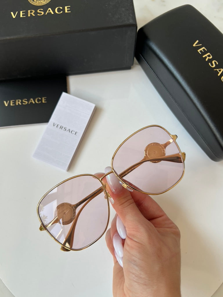 Versace VE2256 Sunglasses in Gold Photochromic Pink