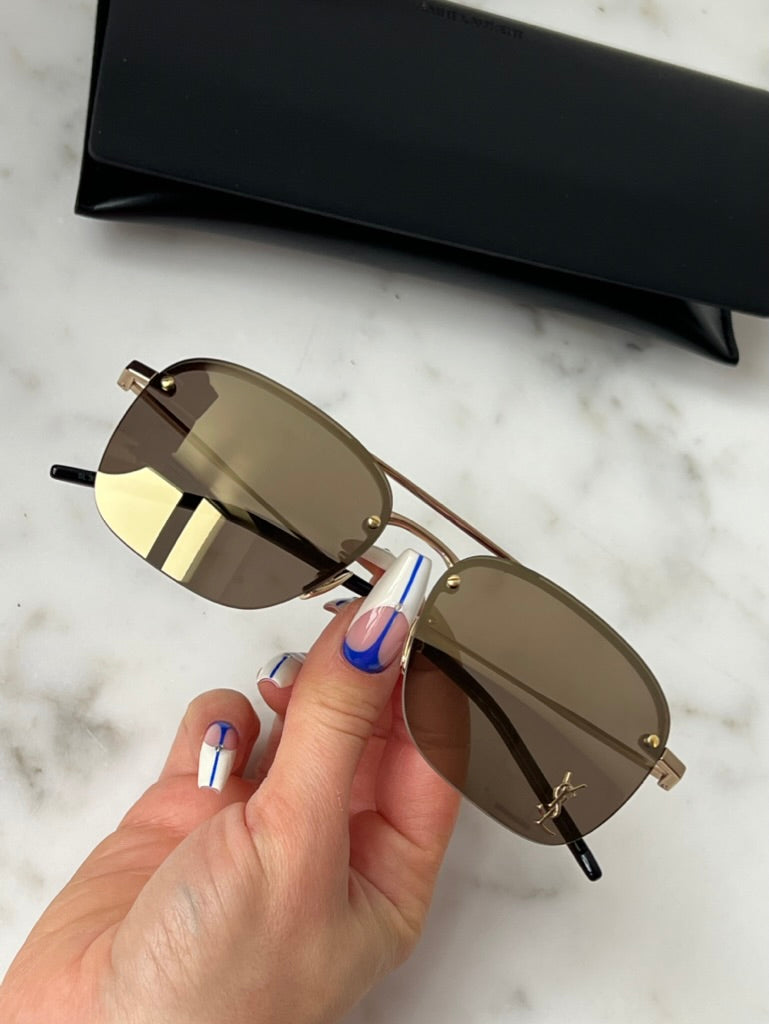 Gafas de sol Saint Laurent SL309M en espejo bronce