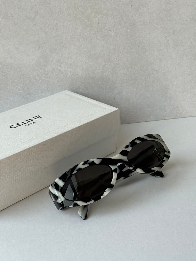 Celine CL40288I Monochroms Animal Print Cat Eye Sunglasses