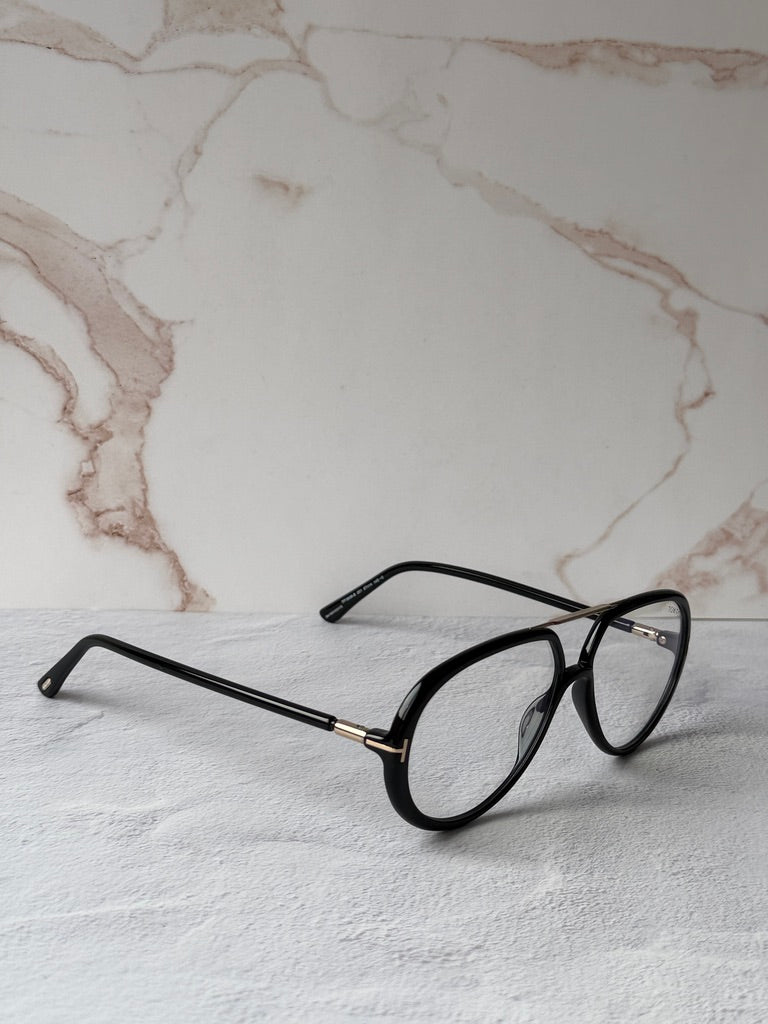 Tom Ford FT5838-B Black Aviator Bluelight Frames