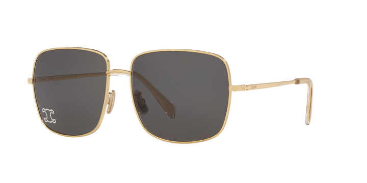 Celine CL40284U Triomphe Metal Rhinestone Gold Sunglasses