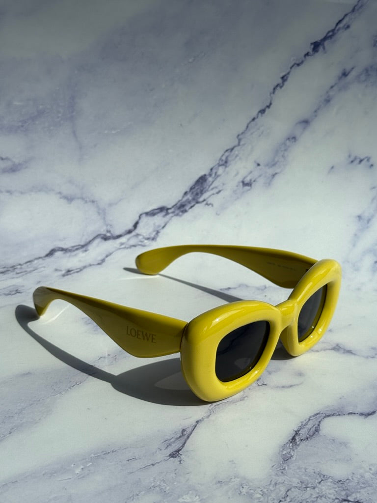 Loewe LW40117I Inflated Sunglasses in Yellow