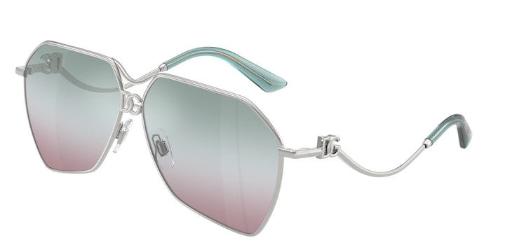 Dolce &amp; Gabbana DG2298B Gafas de sol con escudo negro cristalino 