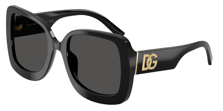Dolce &amp; Gabbana DG2298B Gafas de sol con escudo negro cristalino 