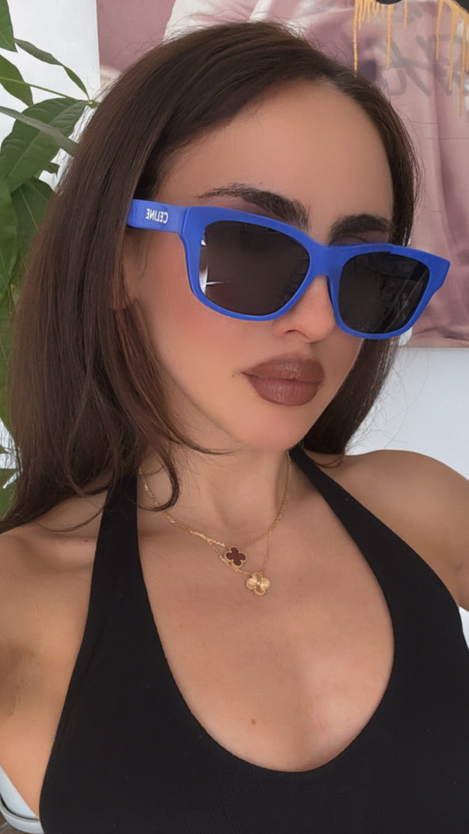 Celine CL40249U Blue Logo Sunglasses