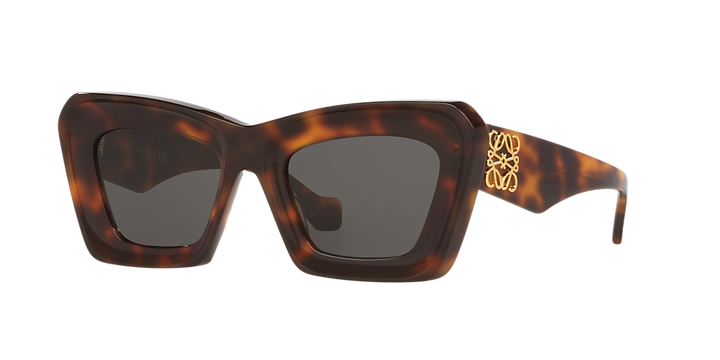 Loewe LW40145F Cat Eye Sunglasses in Havana Brown