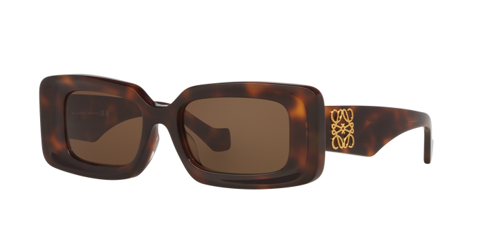 Loewe LW40102F Anagram Sunglasses in Dark Havana Brown