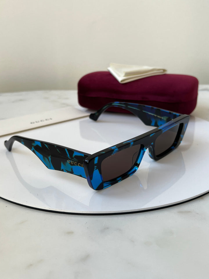 Gucci GG1331S Slim Blue Havana Sunglasses