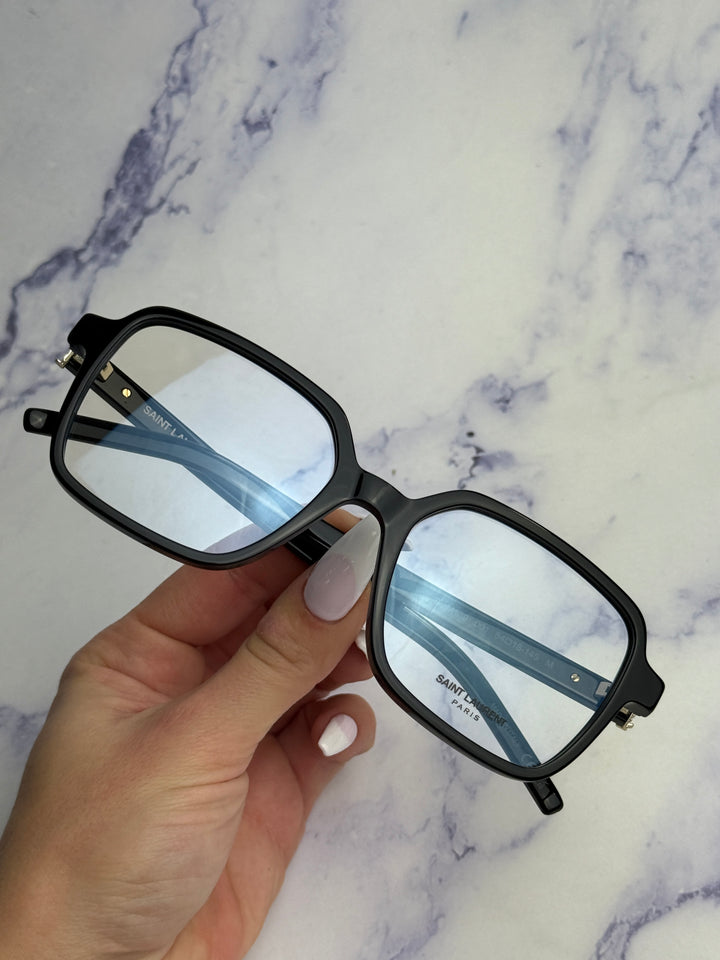 Saint Laurent SLM139 Square Eyeglasses Frames in Black