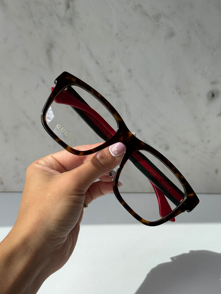 Monturas de ojos de gato Gucci GG0634O en marrón