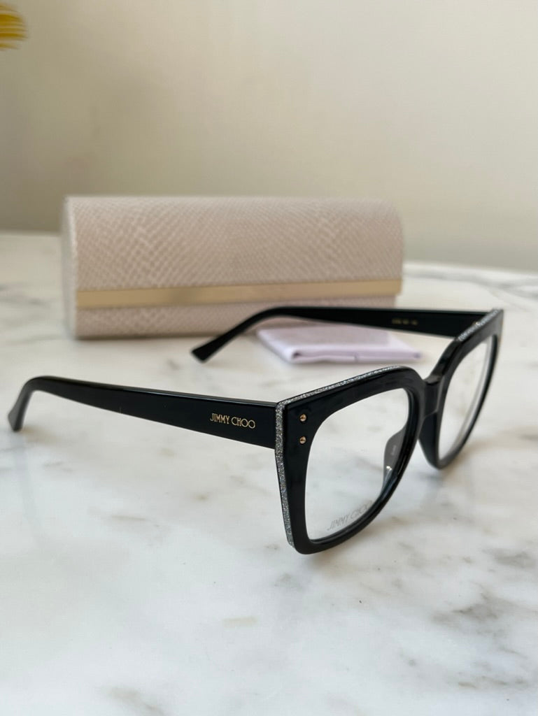 Jimmy Choo Megs Pink Crystal Sunglasses – Designer Daydream