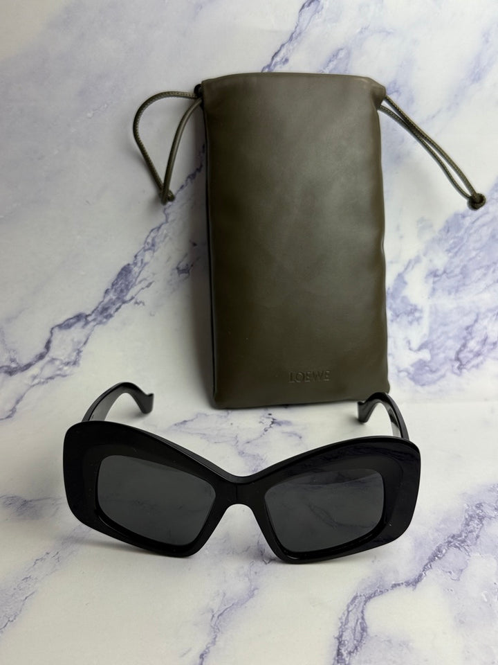 Loewe LW40128I Anagram Sunglasses in Black