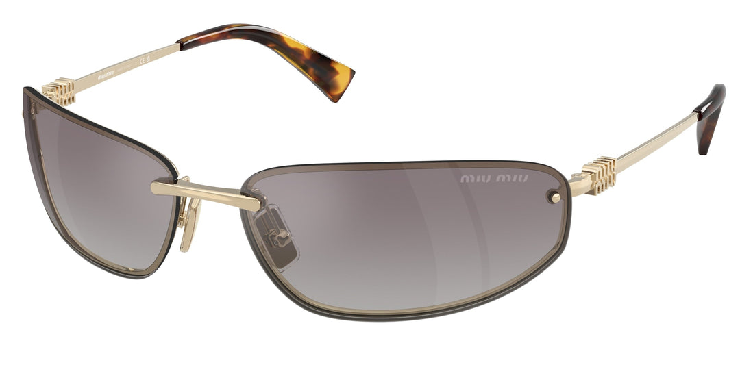 Miu Miu MU A50S Grey Mirror Wrap Sunglasses