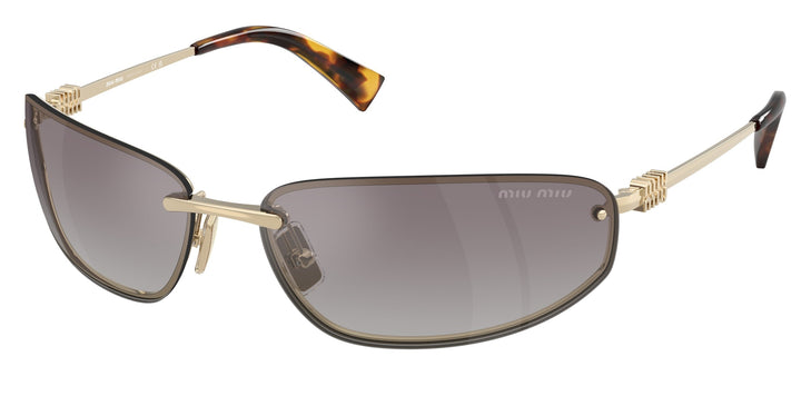 Miu Miu MU A50S Grey Mirror Wrap Sunglasses