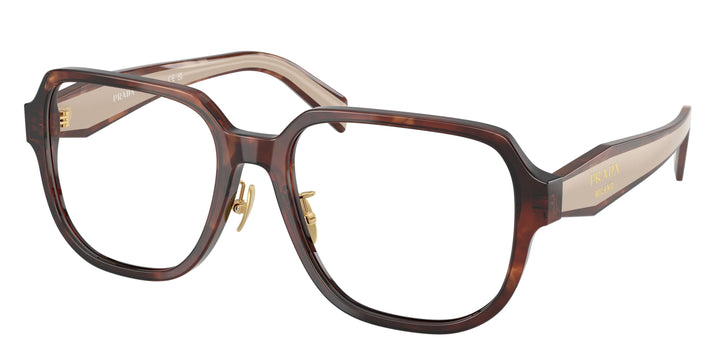 Prada PR B07VD Eyeglasses Frames in Havana Powder