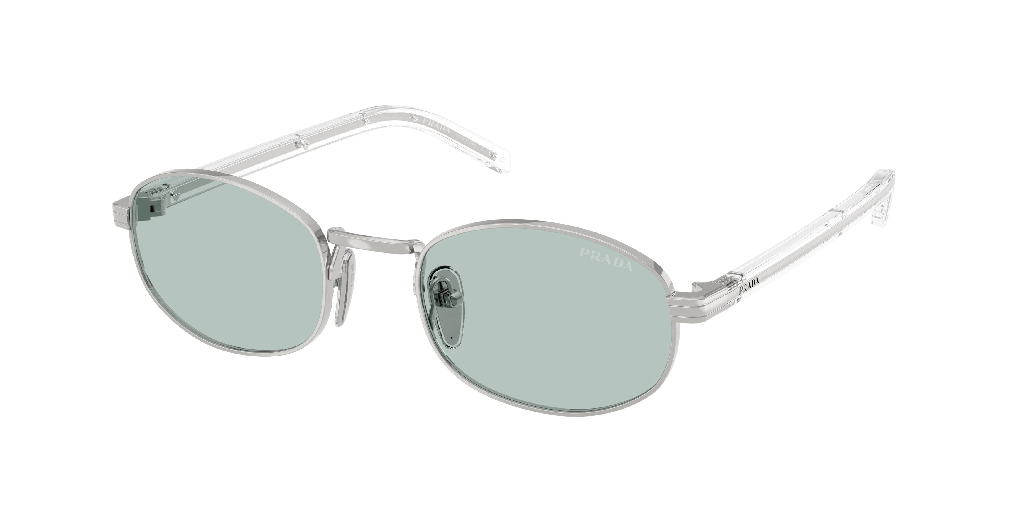 Prada PR B53S Sunglasses in Silver Azure – Designer Daydream
