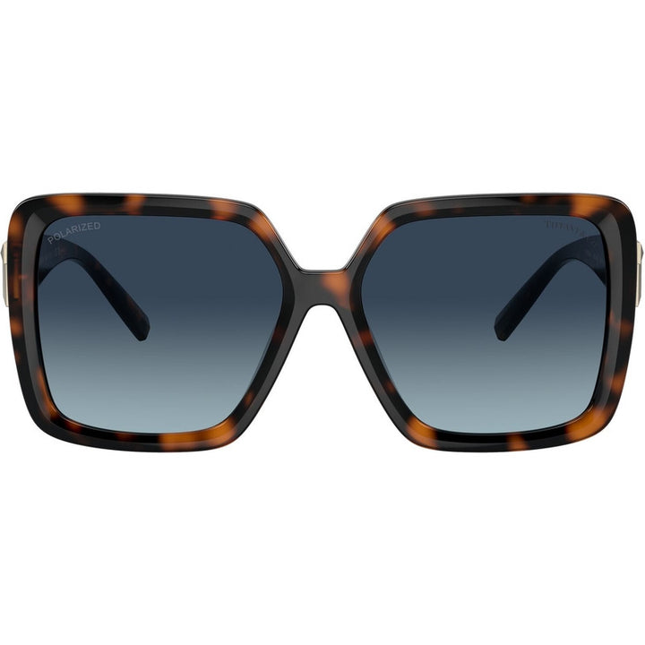 Tiffany &amp; Co TF4206U Square Sunglasses in Polarized Havana Brown