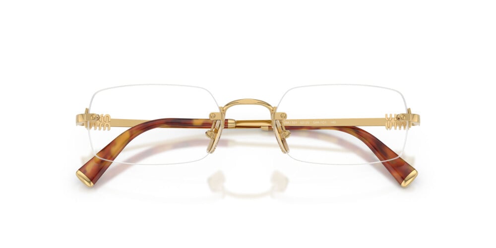 Miu Miu MU50YV Gold Rimless Eyeglasses Frames