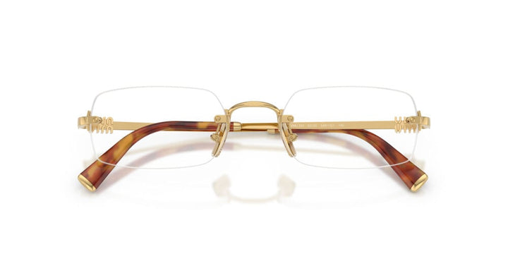 Miu Miu MU50YV Gold Rimless Eyeglasses Frames